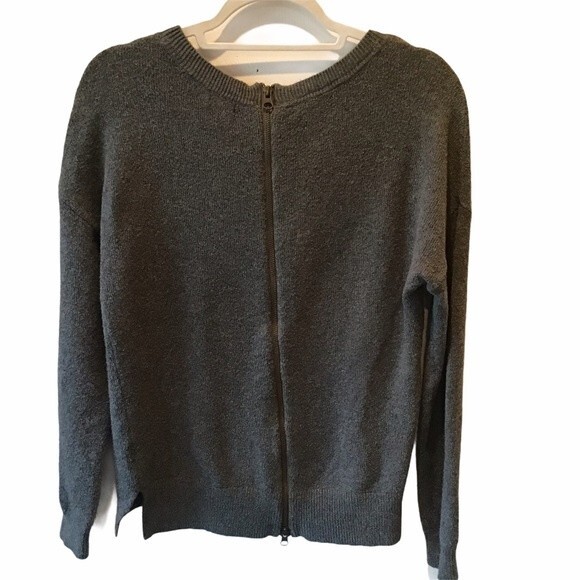 Nordstrom Hinge Gray Sweater with Zipper in Back - Picture 1 of 4